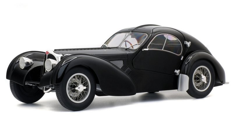 BUGATTI Type 57 SC Atlantic - 1937 - black - SOLIDO 1:18