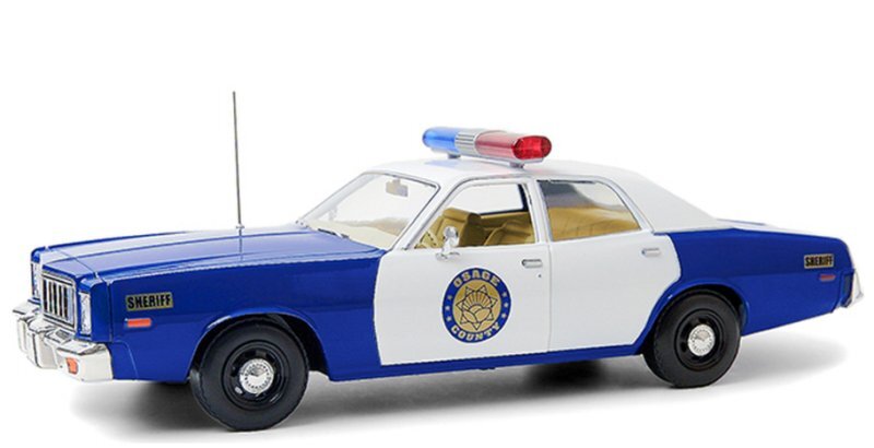 PLYMOUTH Fury - 1975 - Osage County Sheriff - Greenlight 1:18
