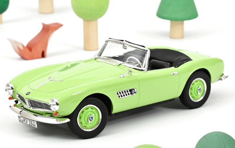 BMW 507 Cabriolet - 1957 - lightgreen - Norev 1:18
