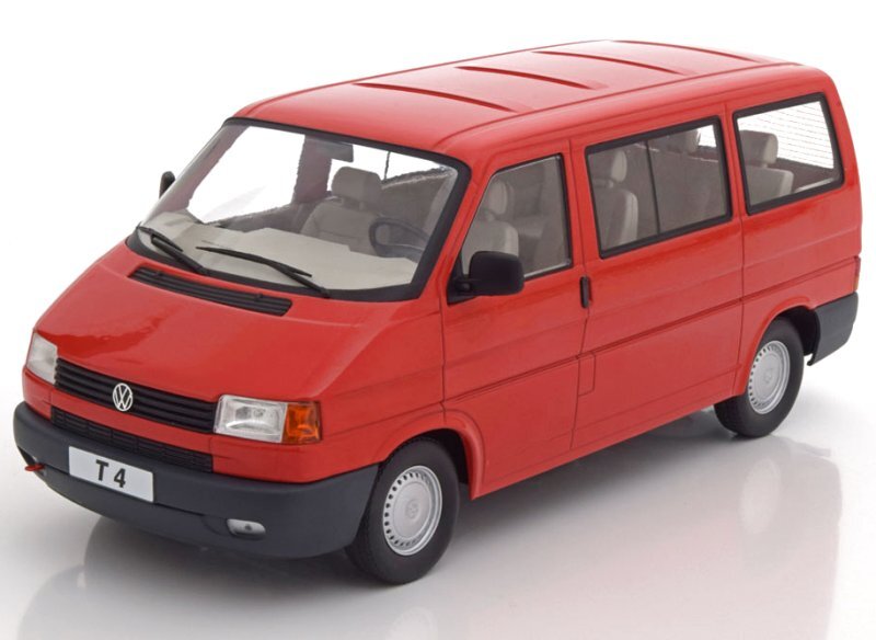 VW Volkswagen T4 Bus Caravelle - 1992 - red - KK 1:18