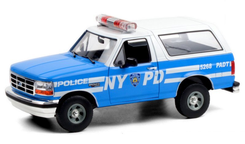 FORD Bronco - 1992 - New York Police Department - NYPD - Greenlight 1:18