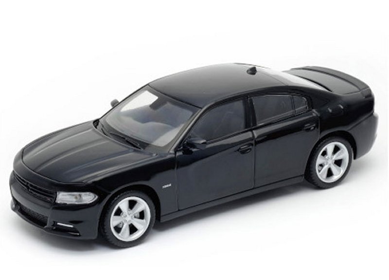 DODGE Charger R/T - 2016 - black - WELLY 1:24