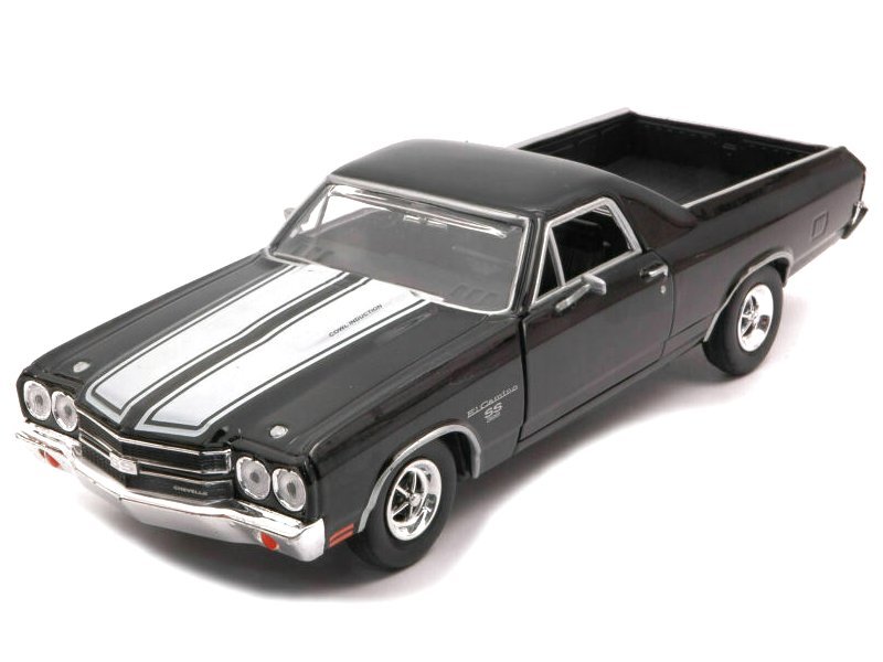 CHEVROLET El Camino SS 396 - 1970 - black / white - MotorMax 1:24