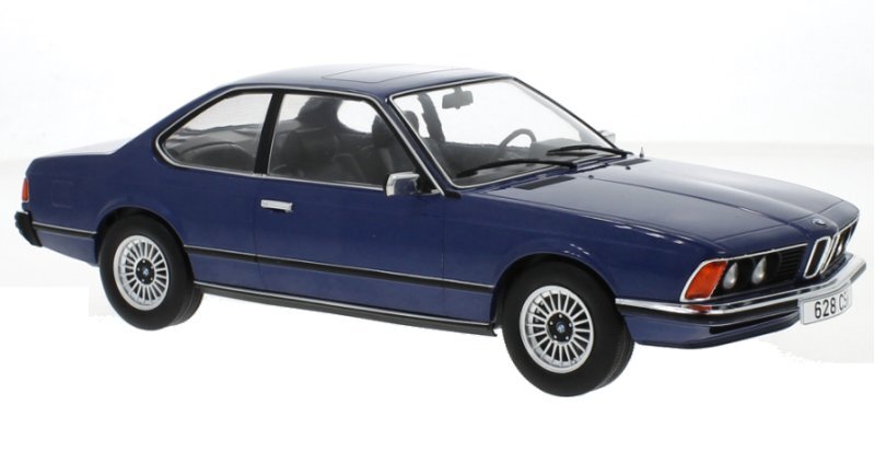 BMW 6-Series (E24) - 628 CSI - 1976 - bluemetallic - MCG 1:18