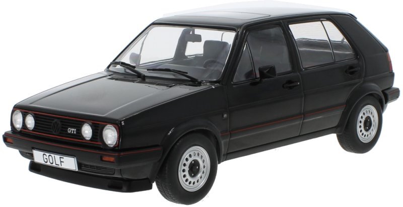 VW Volkswagen Golf II GTI - 1984 - black - MCG 1:18