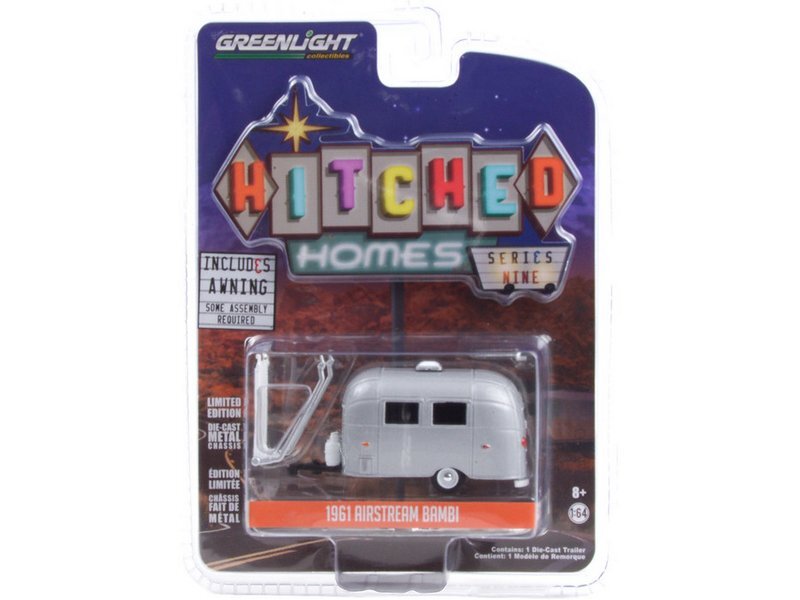 AIRSTREAM Bambi - Wohnwagen / Camper - 1961 - silver - Greenlight 1:64