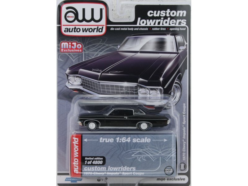 CHEVROLET Impala Sport Coupe - 1970 - black - Auto World 1:64