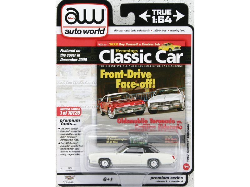 CADILLAC Eldorado - 1967 - white - Auto World 1:64