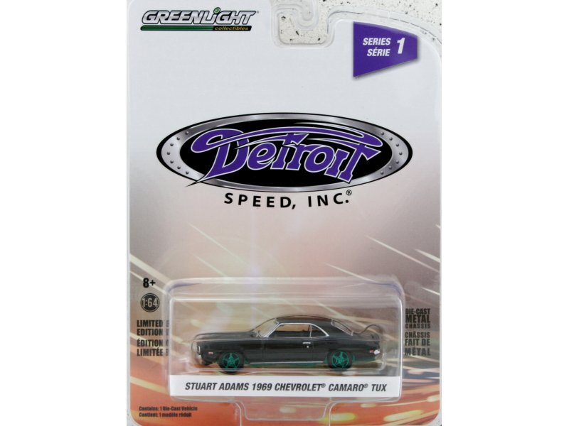 CHEVROLET Camaro TUX - Stuart Adams - 1969 - green Chase - Greenlight 1:64