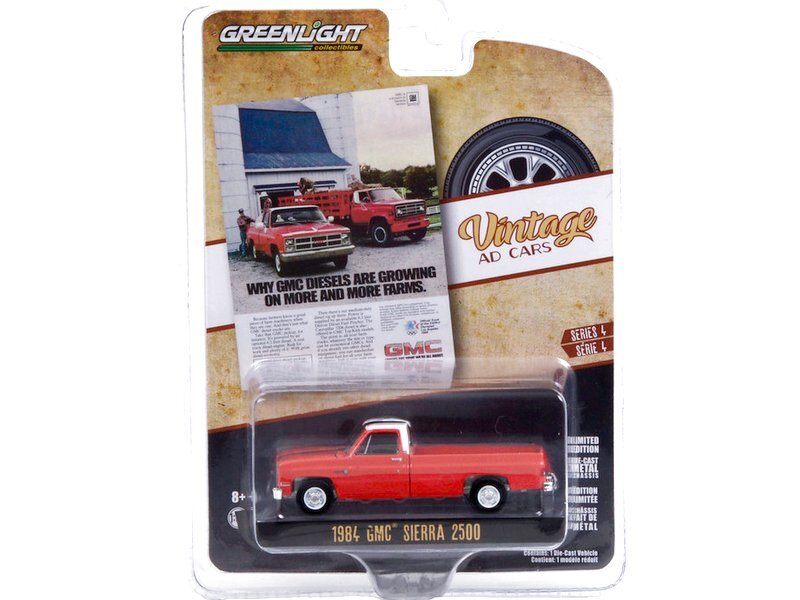 GMC Sierra 2500 - 1984 - red / white - Greenlight 1:64