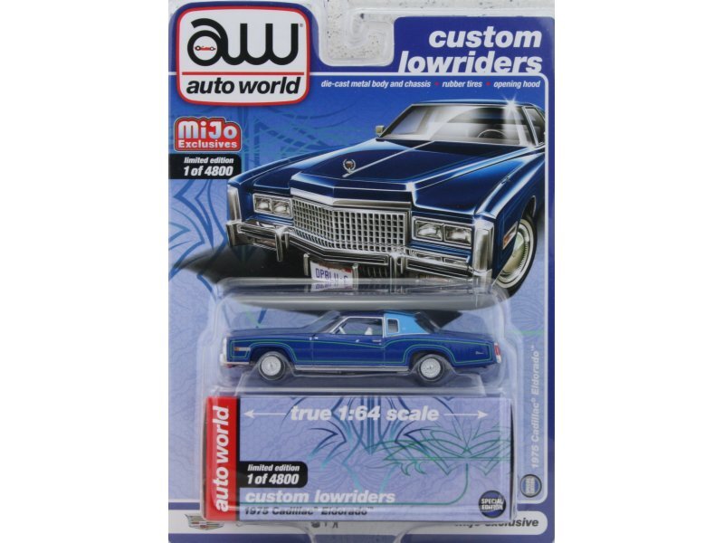 CADILLAC Eldorado - 1975 - bluemetallic - Auto World 1:64