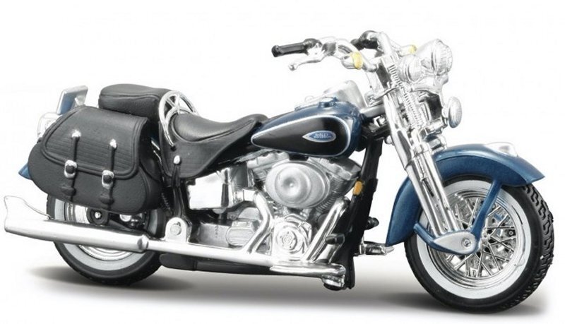 HARLEY-DAVIDSON FLSTS Heritage Springer - 2001 - bluemetallic - Maisto 1:24