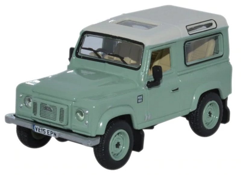 LAND ROVER Defender 90 Station Wagon - grasmere grün - Oxford 1:76