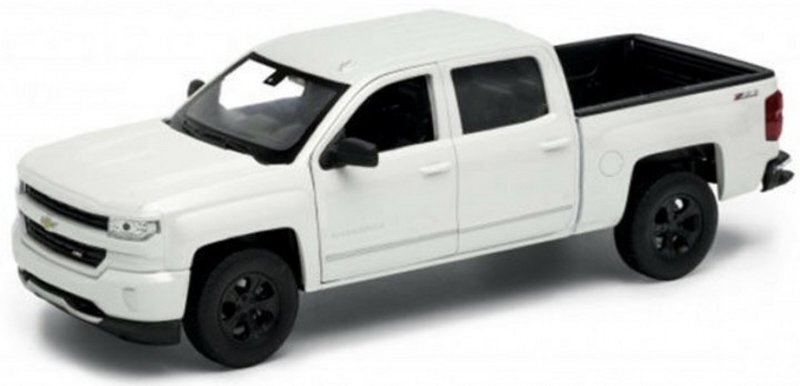 CHEVROLET Silverado - 2017 - whitemetallic - WELLY 1:24