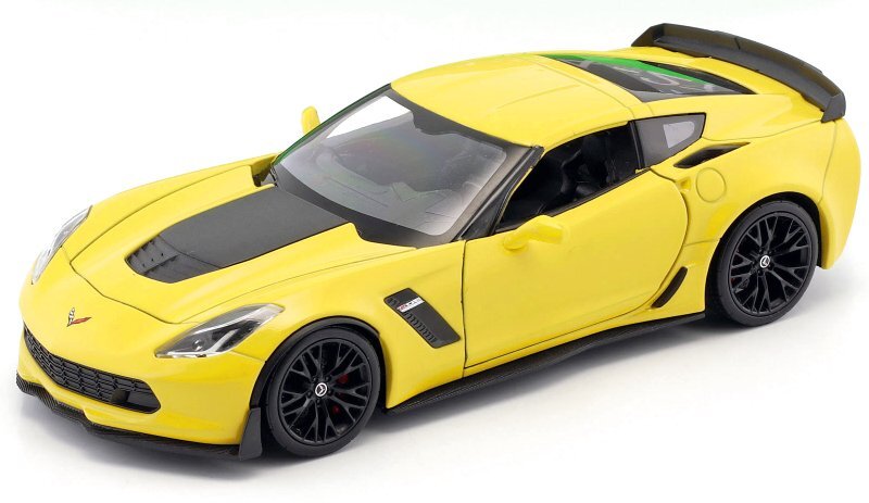 CHEVROLET Corvette Z06 - 2017 - yellow - WELLY 1:24