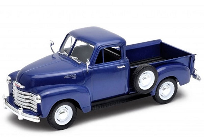 CHEVROLET 3100 Pick up - 1953 - bluemetallic - WELLY 1:24