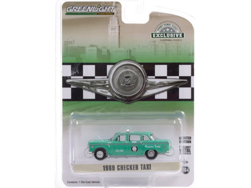 CHECKER Marathon - Staten Island Taxi - 1969 - Taxi Cab - Greenlight 1:64