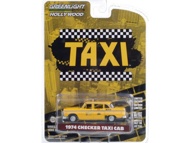 CHECKER Taxi Cab - 1974 - Taxi Cab - Greenlight 1:64
