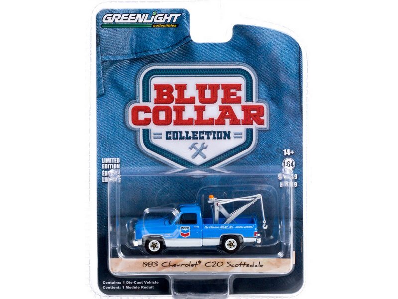 CHEVROLET C20 Scottsdale - Tow Truck - 1983 - CHEVRON - Greenlight 1:64