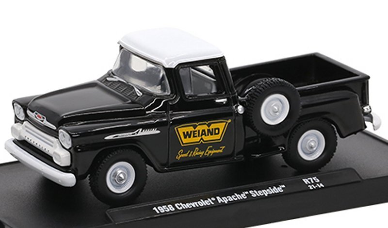 CHEVROLET Apache Stepside - Weiand - 1958 - black - M2 Machines 1:64