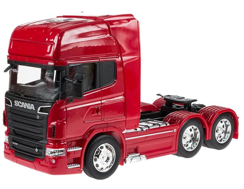 SCANIA V8 R730 / 3-Achsen - red - WELLY 1:32