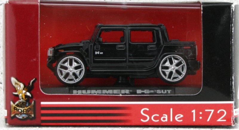 AMC HUMMER H2 SUT - black - Yatming 1:72