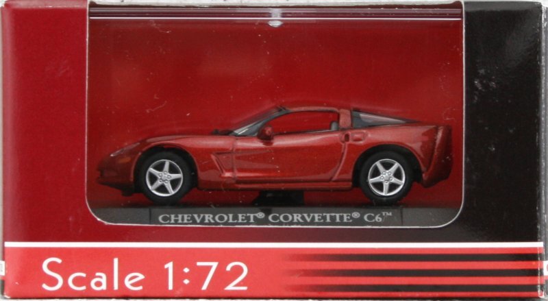 Chevrolet Corvette C6 - sunburst orange metallic - Yatming 1:72