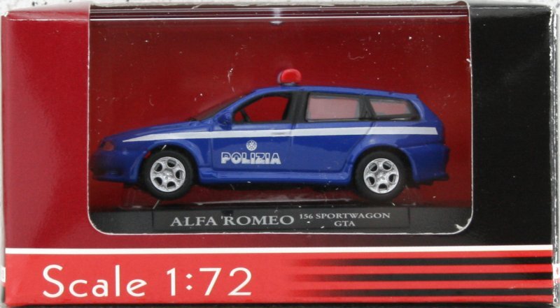 ALFA ROMEO 156 Sportwagon GTA - Polizia / Police - Yatming 1:72