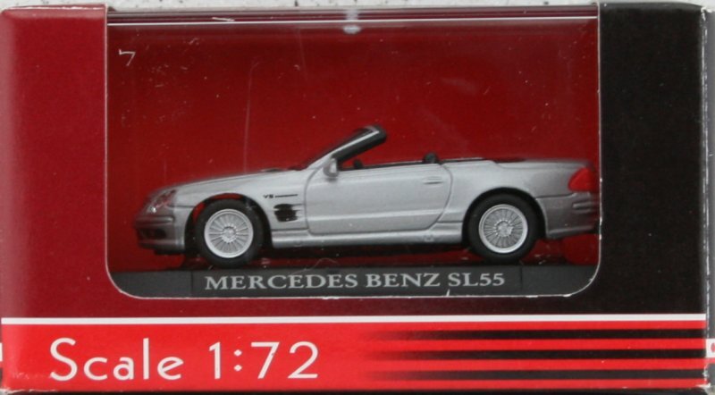 MB Mercedes Benz SL 55 - silver - Yatming 1:72
