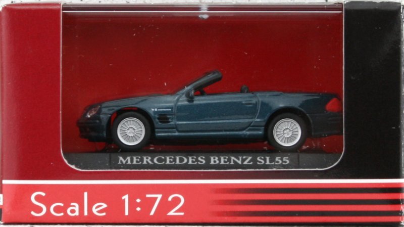 MB Mercedes Benz SL 55 - petrolmetallic - Yatming 1:72