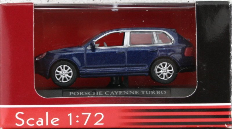 PORSCHE Cayenne Turbo - bluemetallic - Yatming 1:72