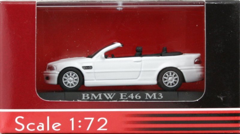 BMW E46 - M3 Cabrio - white - Yatming 1:72