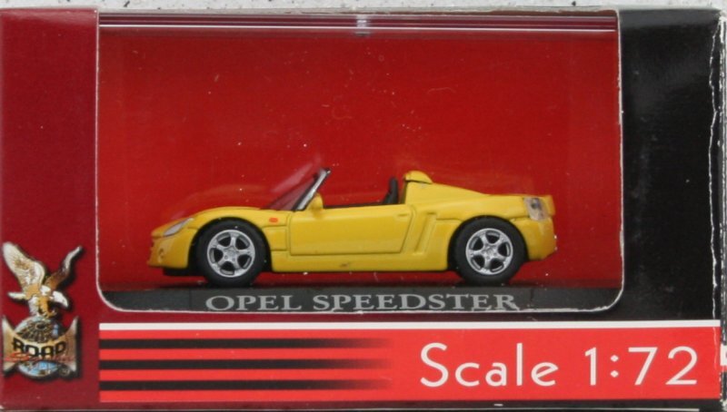 OPEL Speedster - yellow - Yatming 1:72