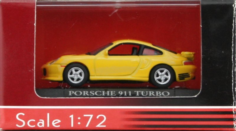 PORSCHE 911 Turbo - yellow - Yatming 1:72