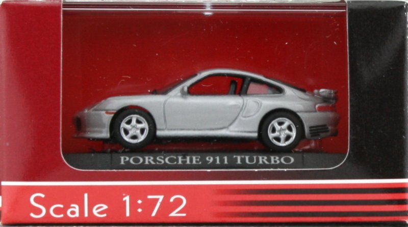 PORSCHE 911 Turbo - silver - Yatming 1:72