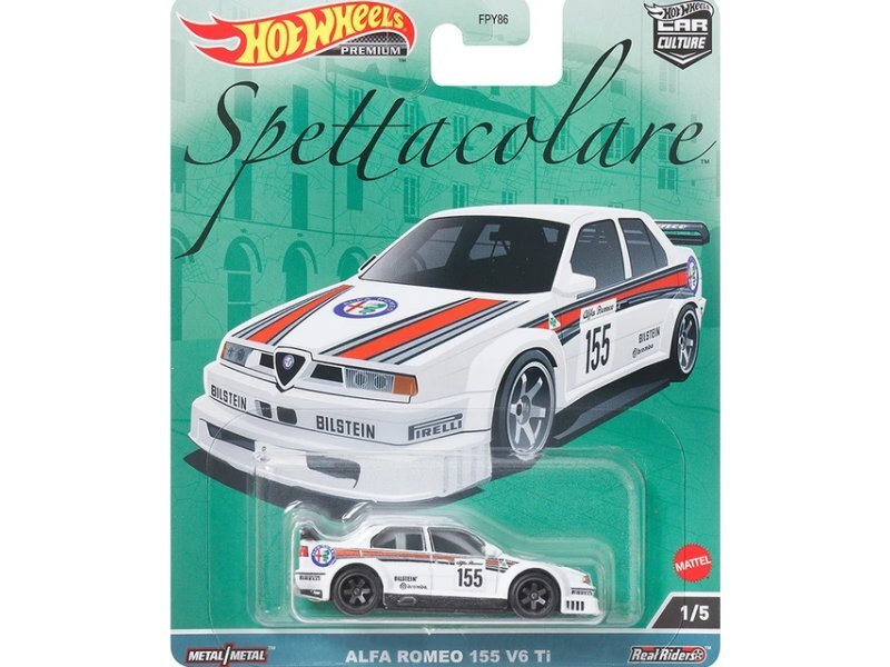 ALFA ROMEO 155 V6 Ti  - white - HOT WHEELS 1:64