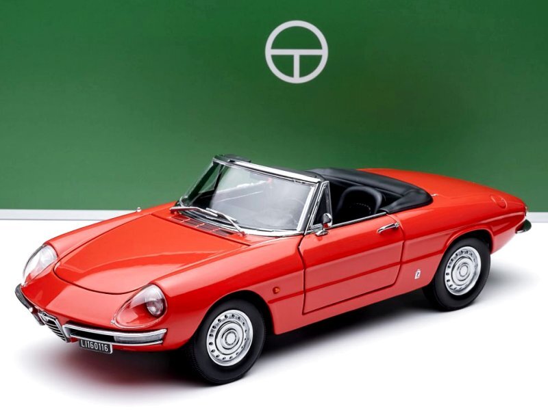 ALFA ROMEO 1600 Duetto Spider - 1966 - red - Touring Models 1:18