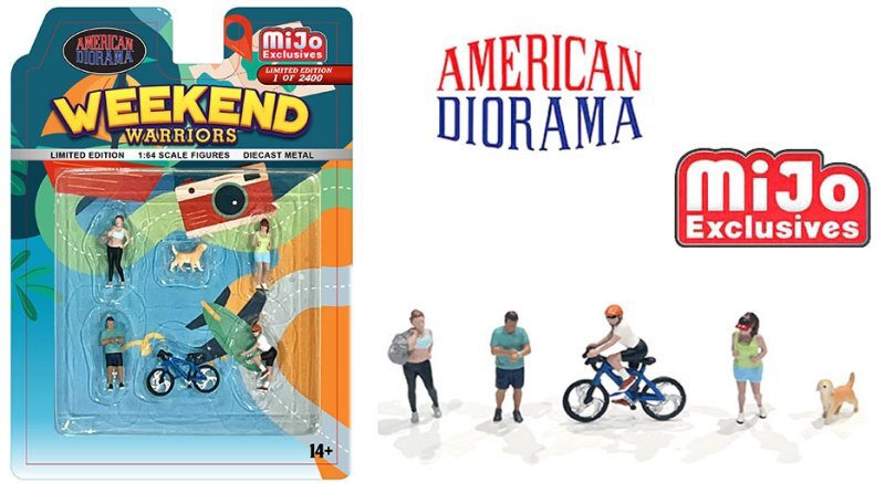 Weekend Warriors - Figure Set of 6 pieces - limited - American Diorama 1:64