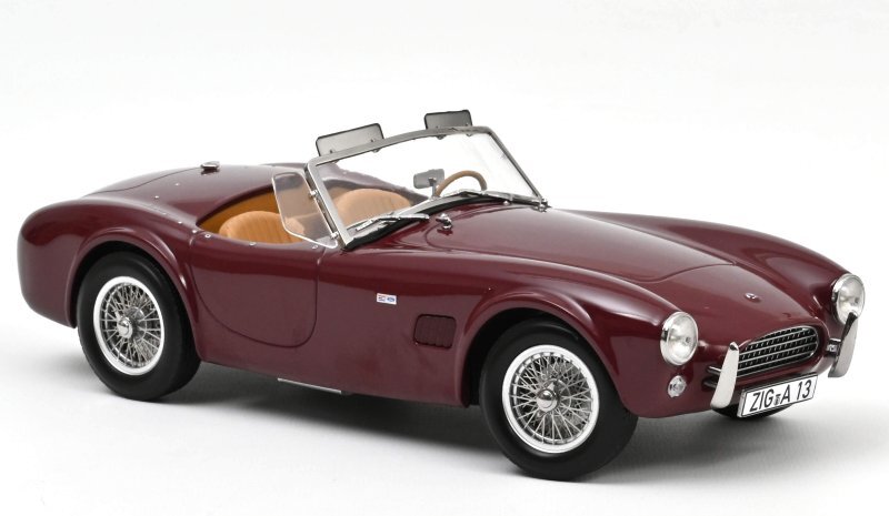 AC Cobra 289 - 1963 - dark red - NOREV 1:18